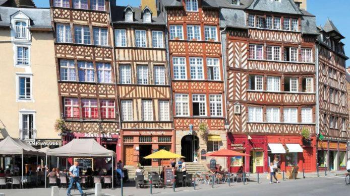 Splendide Appartement Rennes Centre + Parking Exterior foto
